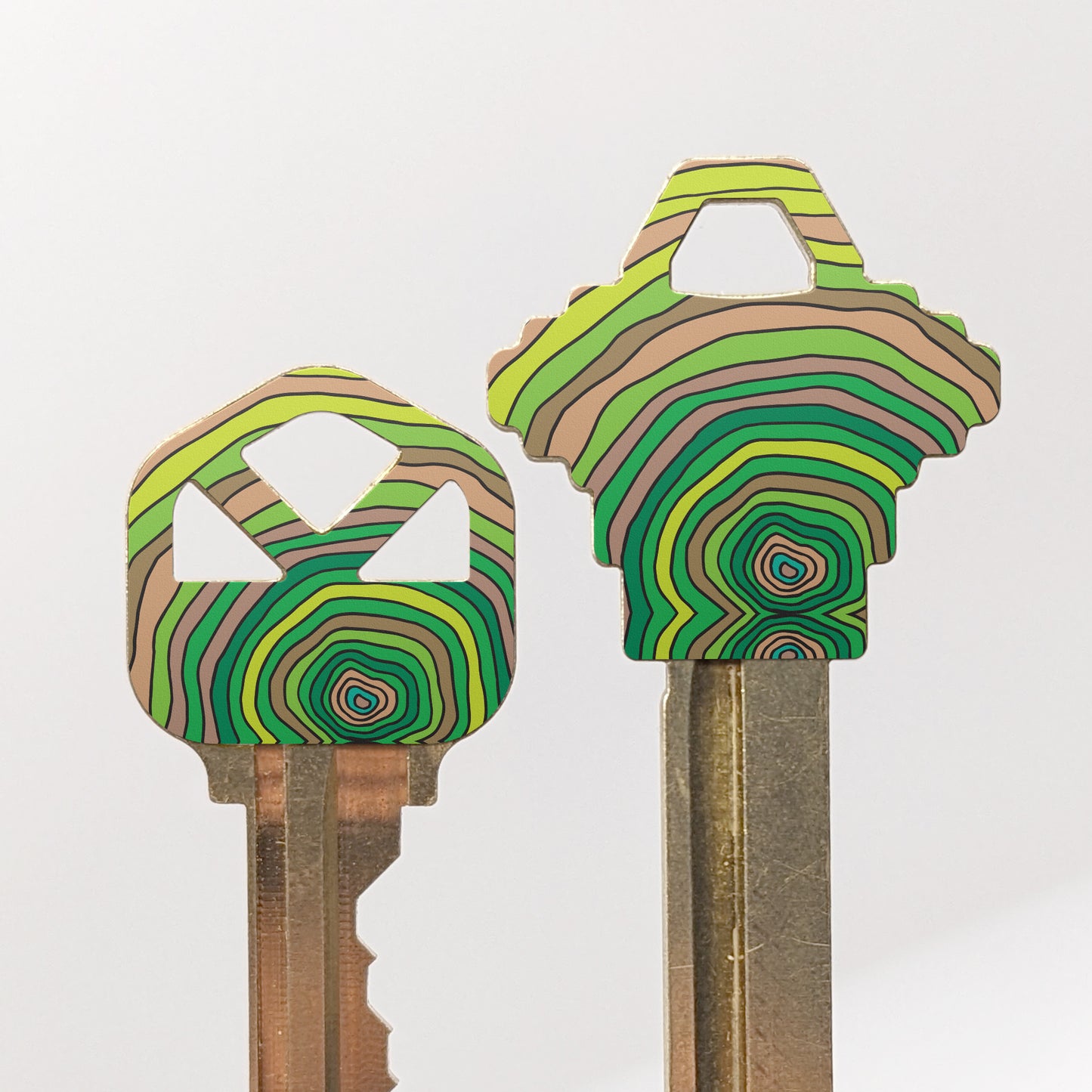 Groovy Green Tree Anillos